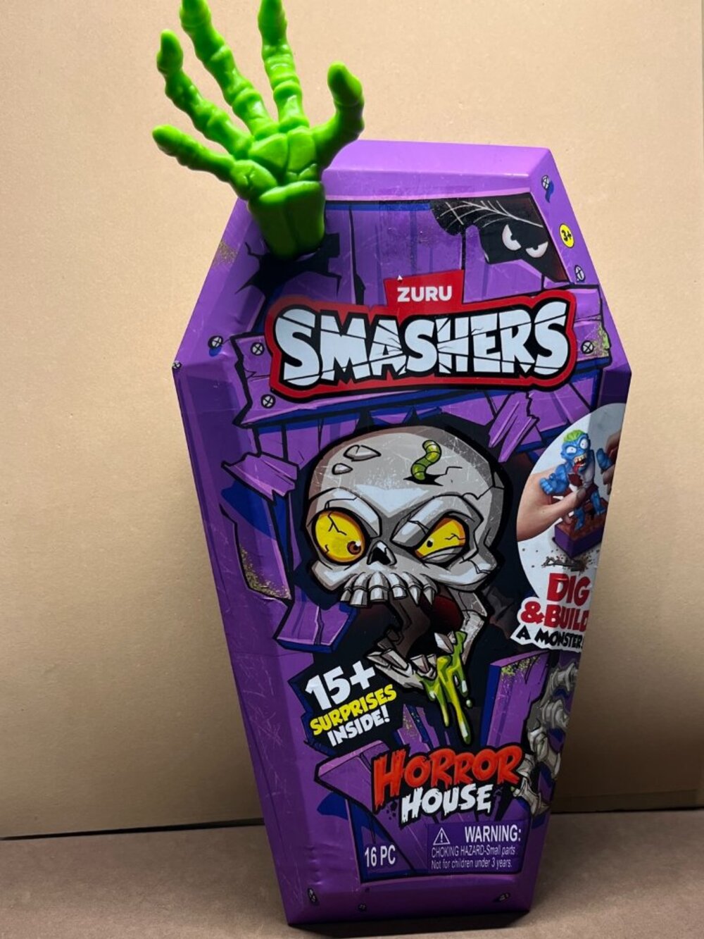 ZURU SMASHERS HORROR HOUSE DIG & BUILD A MONSTER 15+ SURPRISES INSIDE NEW SEALED